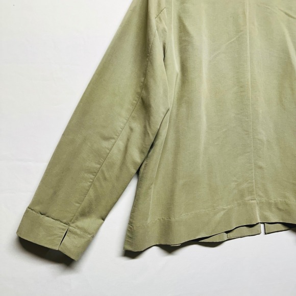 Sigrid Olsen Sport Sage Green Business Casual Jacket Linen Blend Women's 14 - Picture 9 of 15